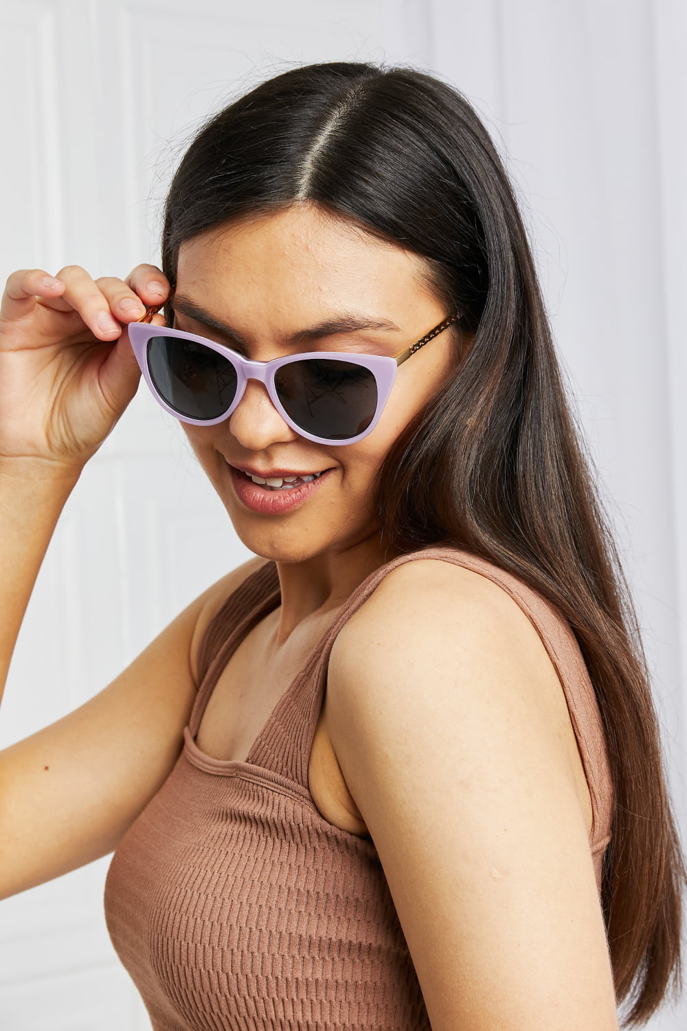 Serenity Cat-Eye Acetate Frame Sunglasses.