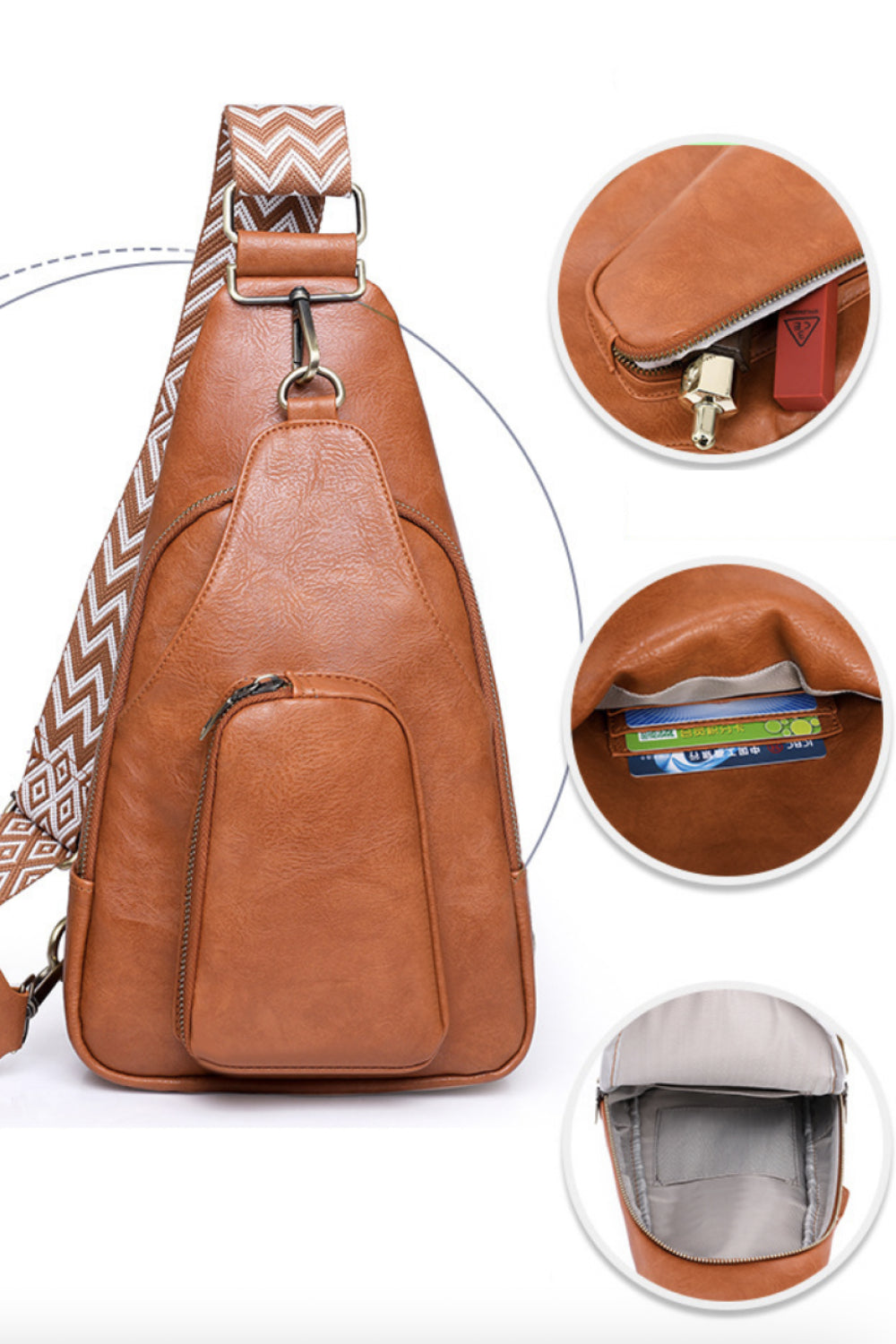 PURE Leather Sling Bag.
