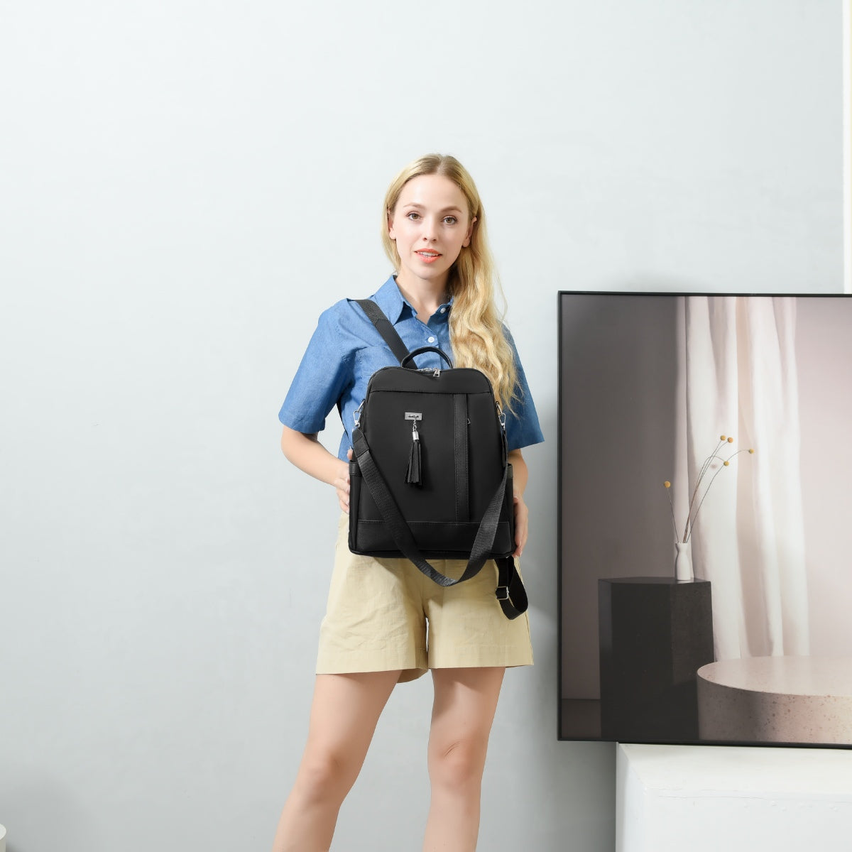 Serenity Cloth Backpack Bag.