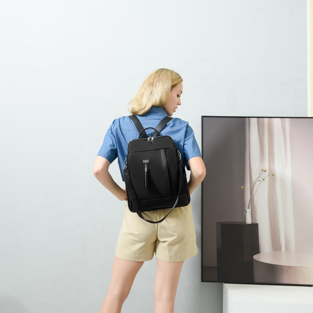 Serenity Cloth Backpack Bag.