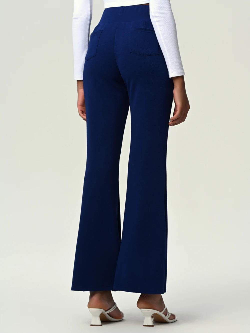 High Waist Flare Leg Pants