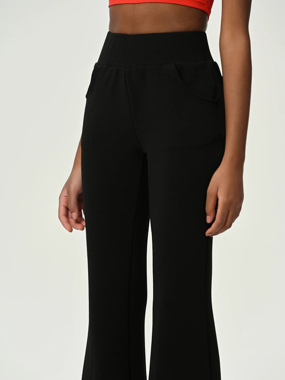 High Waist Flare Leg Pants