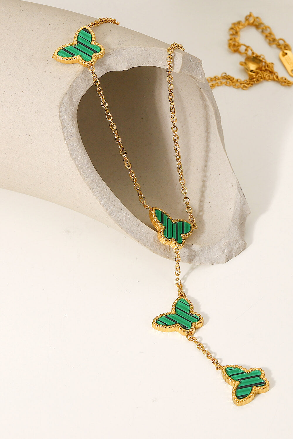 gotta fly butterfly drop necklace