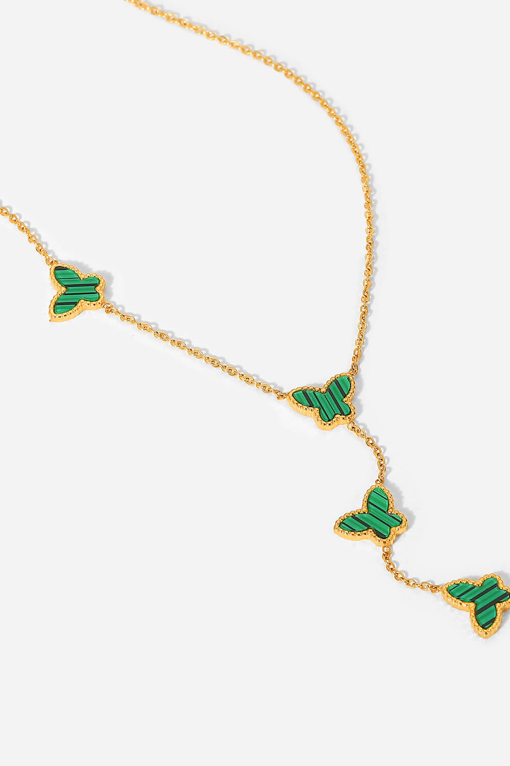 gotta fly butterfly drop necklace