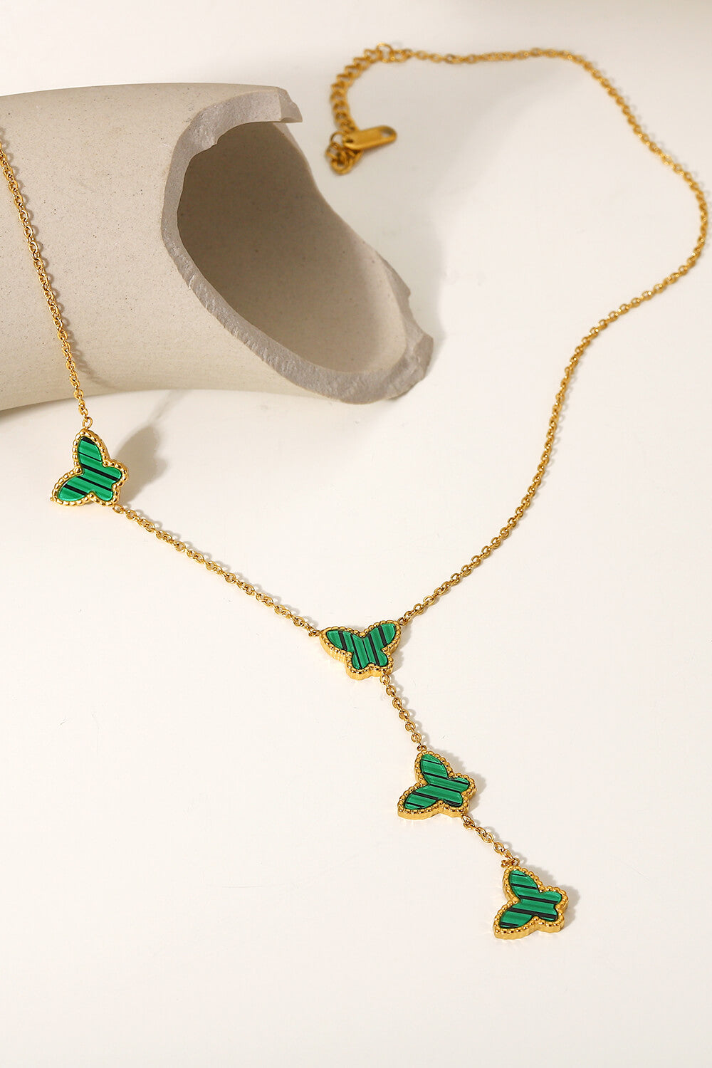 gotta fly butterfly drop necklace