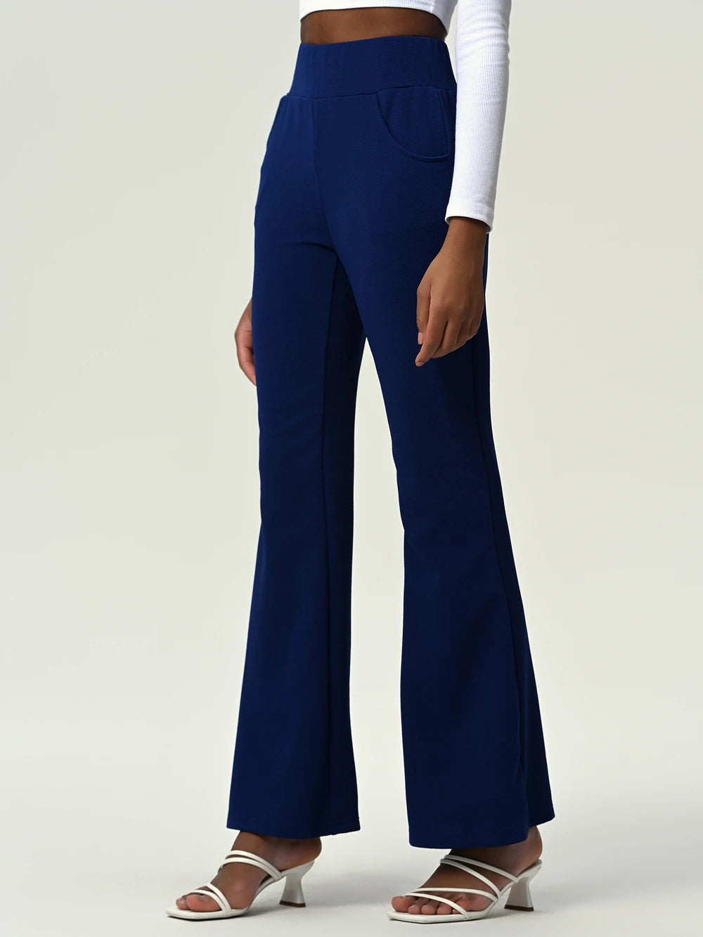 High Waist Flare Leg Pants
