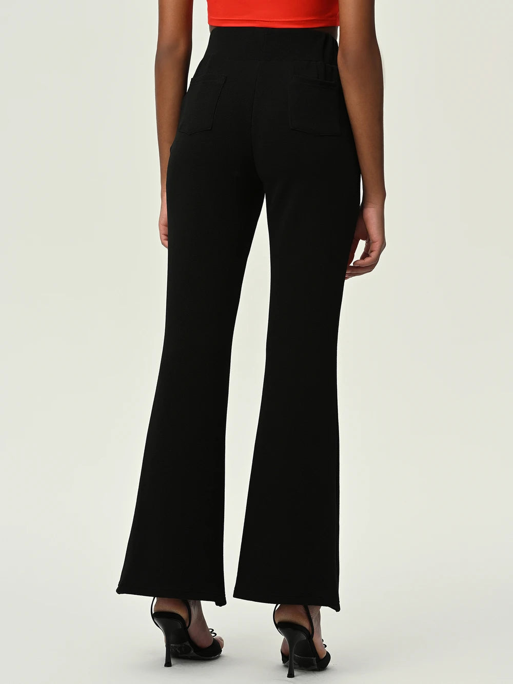 High Waist Flare Leg Pants