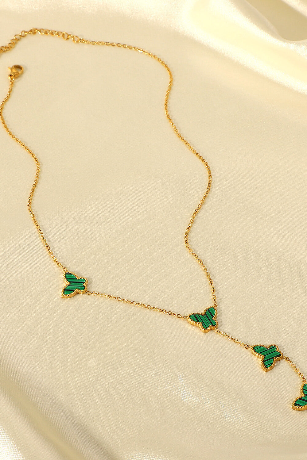 gotta fly butterfly drop necklace