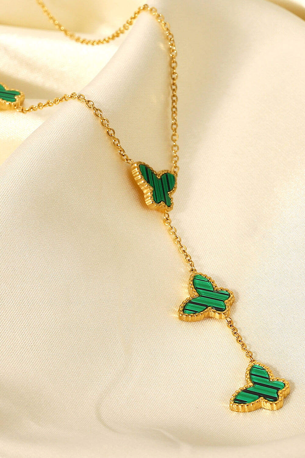 gotta fly butterfly drop necklace