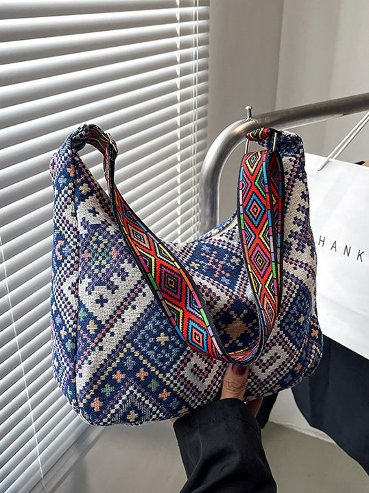 Serenity Geometric Adjustable Strap Crossbody Bag.