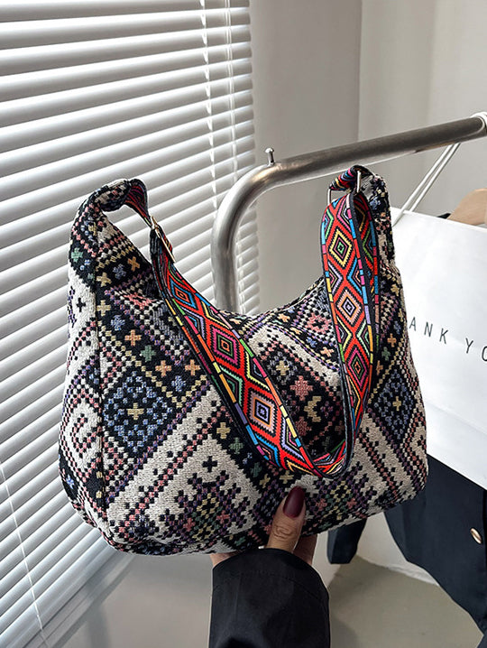 Serenity Geometric Adjustable Strap Crossbody Bag.