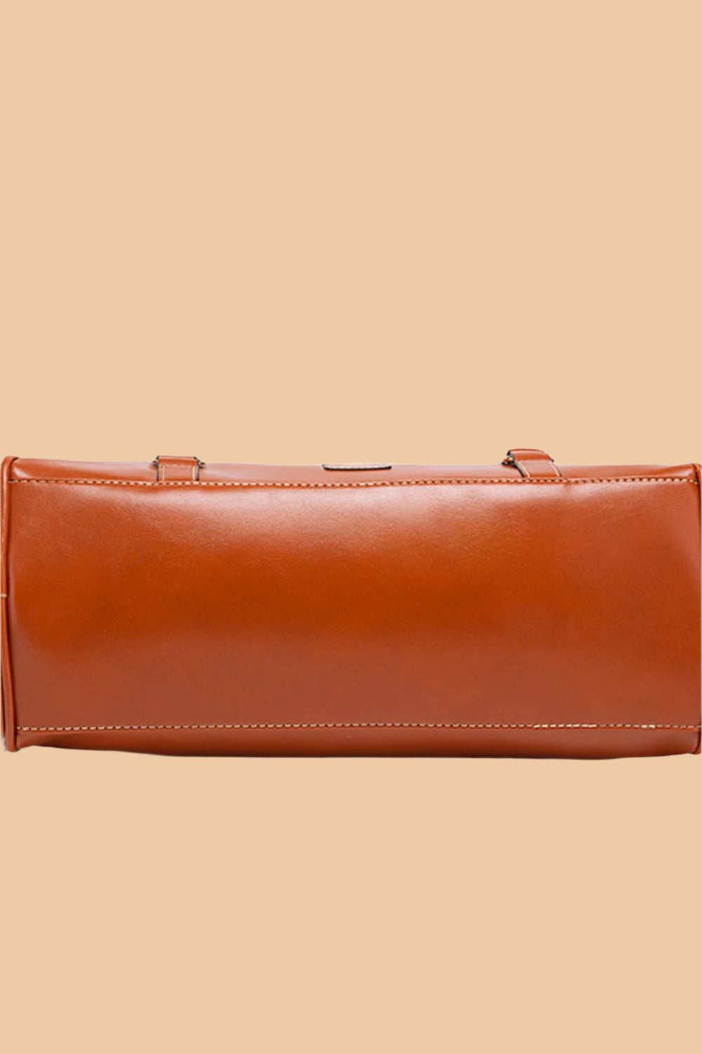 Leather Handbag with Tassels.
