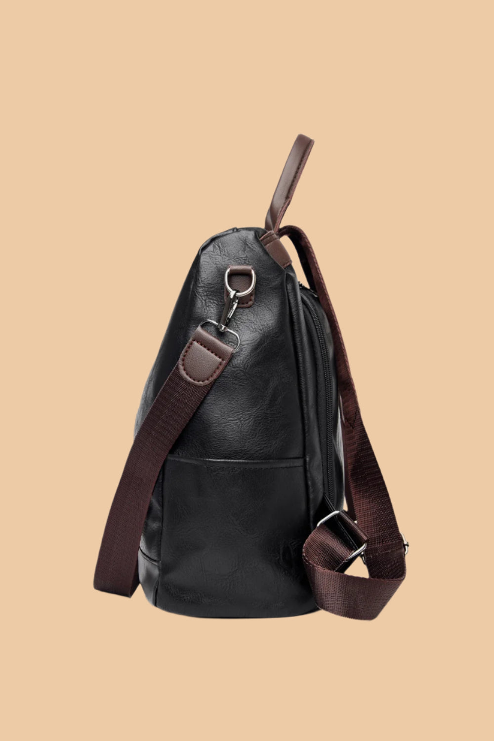 PU Leather Backpack Bag.