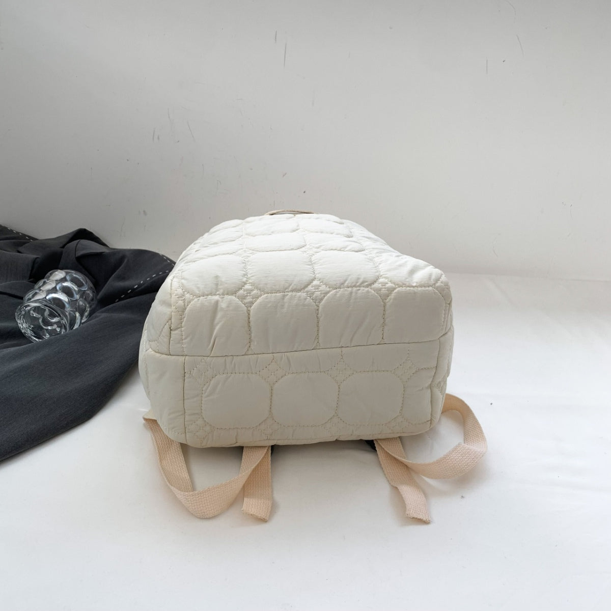 Serenity Quilted Polyester Backpack Bag.