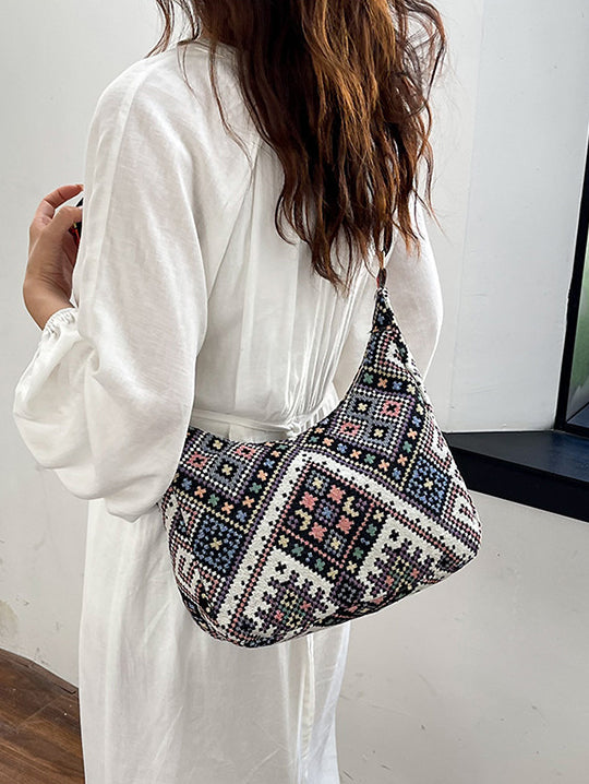 Serenity Geometric Adjustable Strap Crossbody Bag.