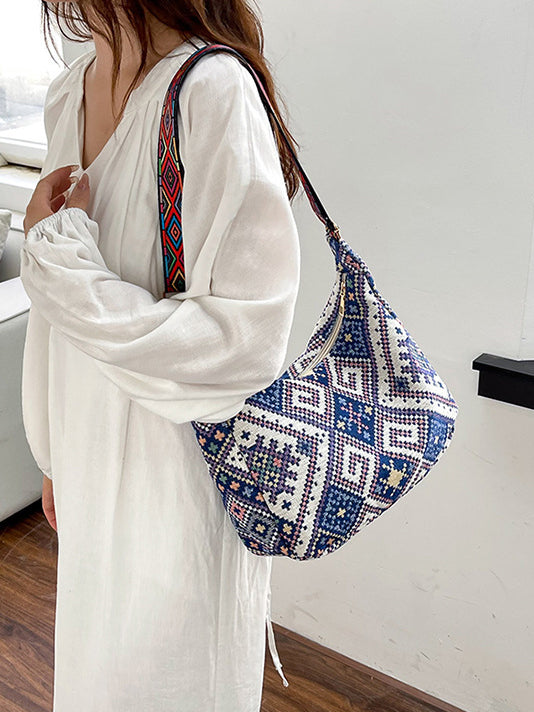 Serenity Geometric Adjustable Strap Crossbody Bag.