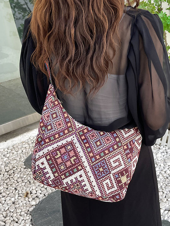 Serenity Geometric Adjustable Strap Crossbody Bag.