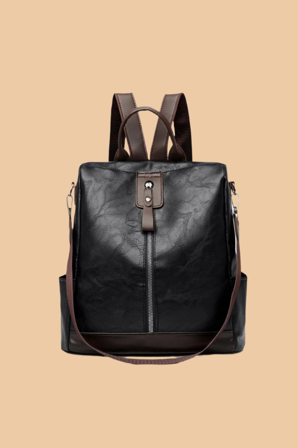 PU Leather Backpack Bag.