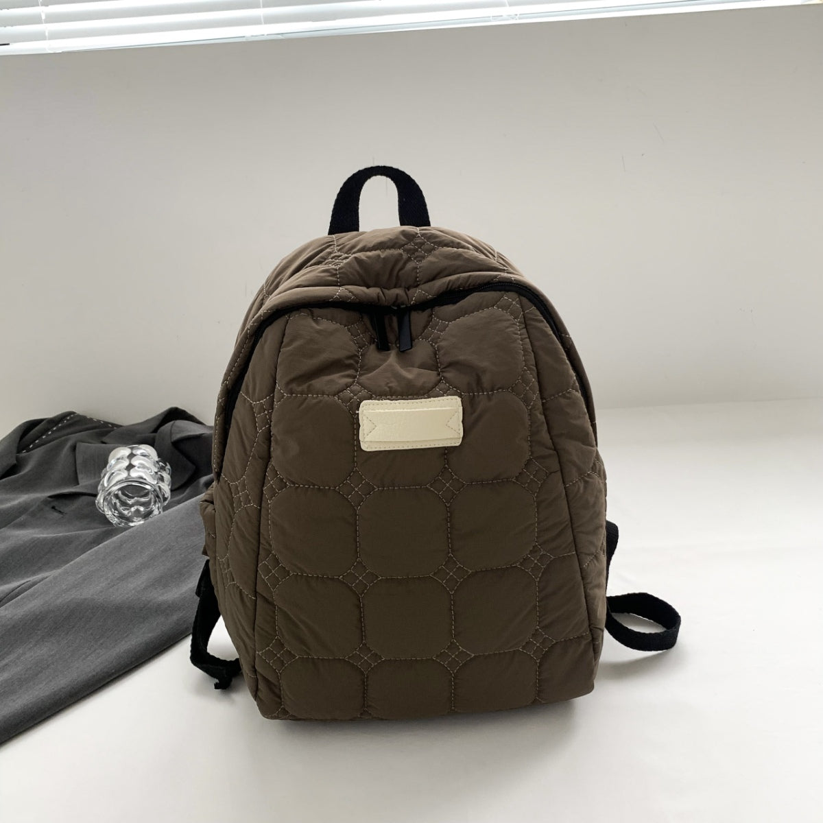 Serenity Quilted Polyester Backpack Bag.