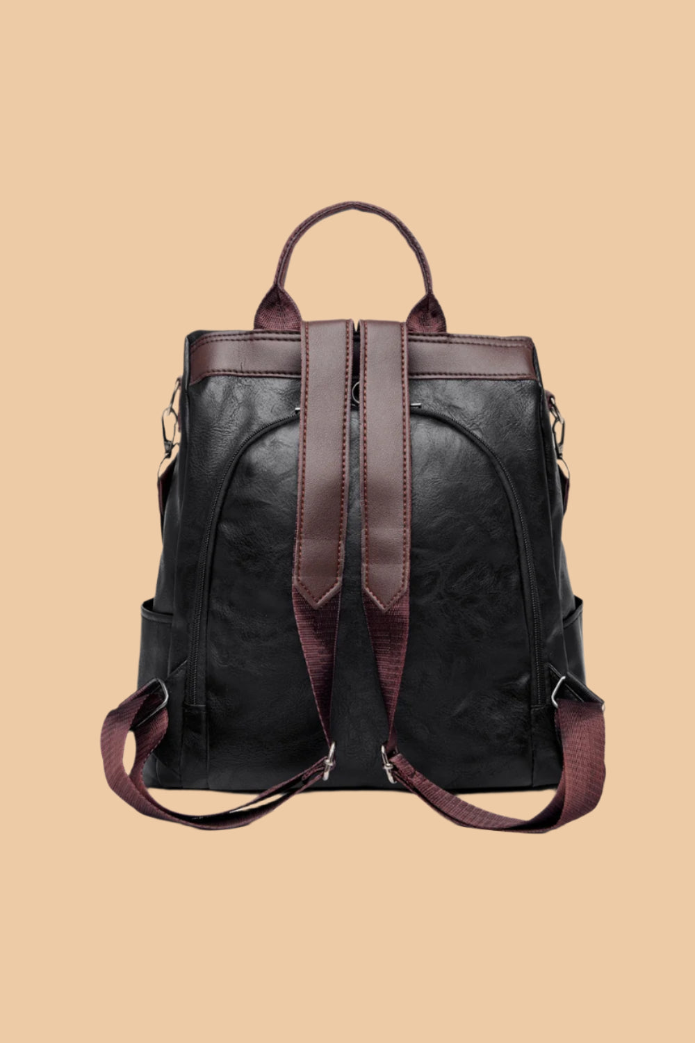 PU Leather Backpack Bag.