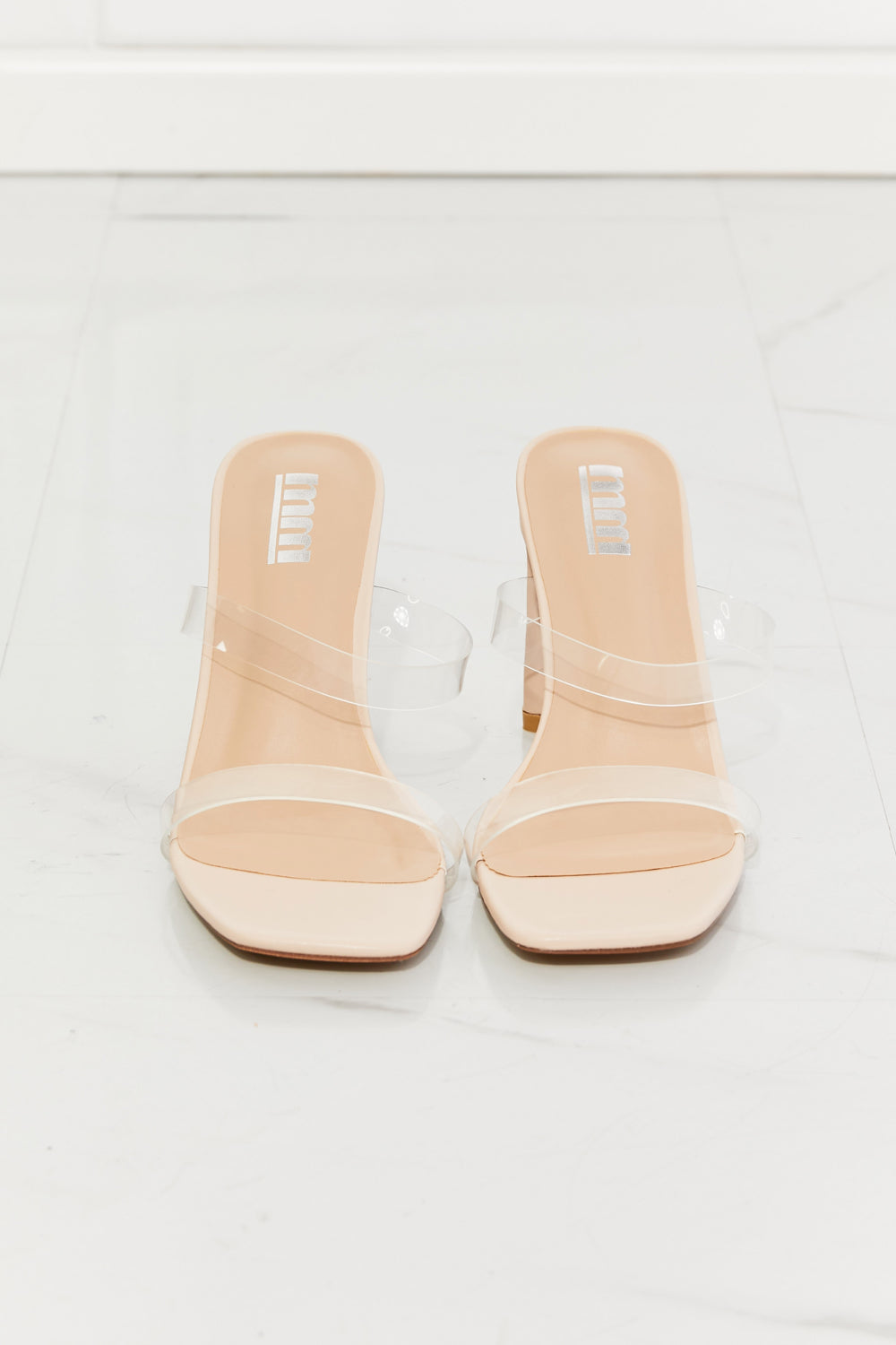 Walking on Air Transparent Double Band Heeled Sandals